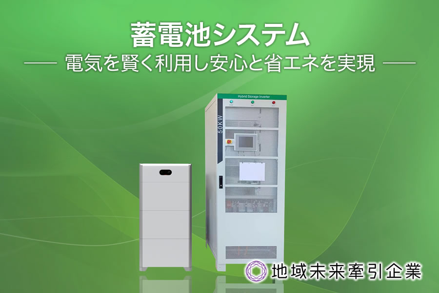 オーダーメイド蓄電池システム 電気を賢く利用し安心と省エネを実現